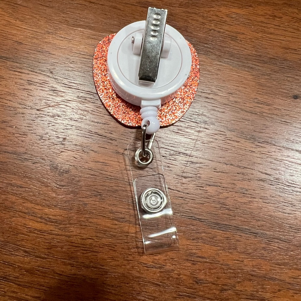 Red Apple Teacher Badge Reel - Picture 3 of 3